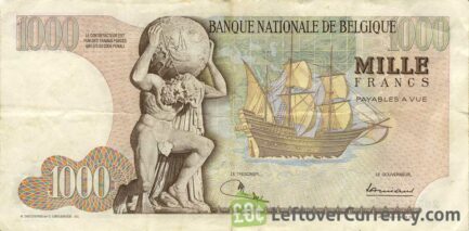 1000 Belgian Francs banknote (Mercator)