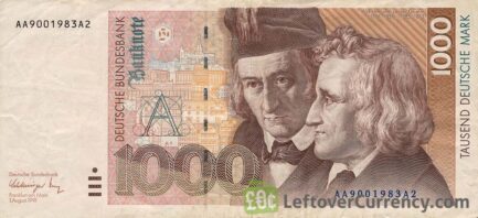 1000 Deutsche Marks banknote (Brothers Grimm)