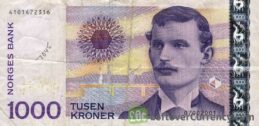 1000 Norwegian Kroner banknote (Edvard Munch)