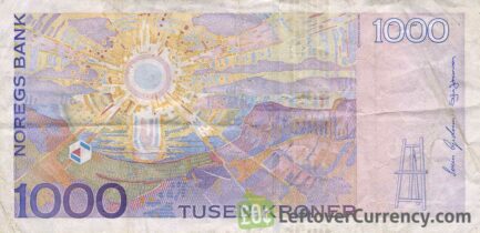 1000 Norwegian Kroner banknote (Edvard Munch)