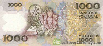 1000 Portuguese Escudos banknote (Teofilo Braga)