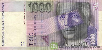 1000 Slovak Koruna banknote (Andrej Hlinka)