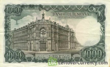 1000 Spanish Pesetas banknote (Jose Echegaray)