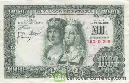 1000 Spanish Pesetas banknote (Reyes Catolicos)