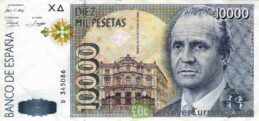 10000 Spanish Pesetas banknote (Jorge Juan y Santacilia)