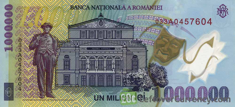 Romania 1000000 Lei 2004 PMG 67