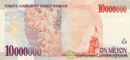 10000000 Turkish Old Lira banknote (7th emission group 1970)