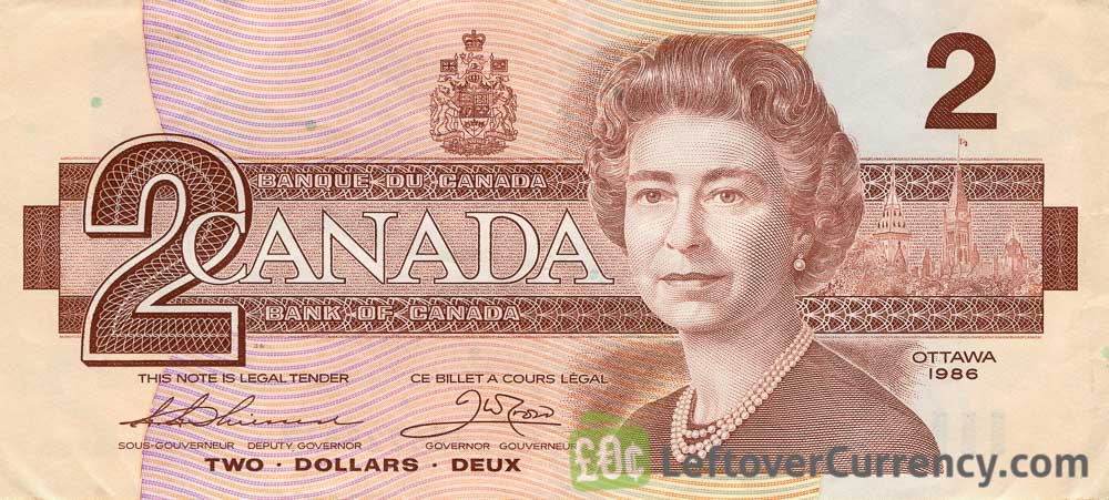 2 Canadian Dollars banknote (Queen Elizabeth II Birds of Canada)