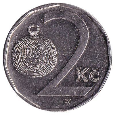 2 Czech Koruna coin