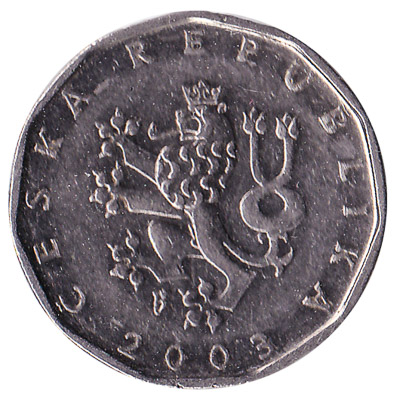 2 Czech Koruna coin