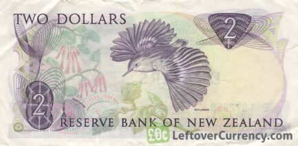2 New Zealand Dollars banknote series 1981
