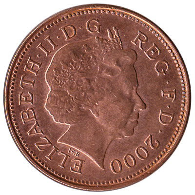 2 Pence coin Great Britain