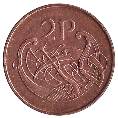 2 Pence coin Ireland