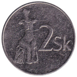 2 Slovak Koruna coin