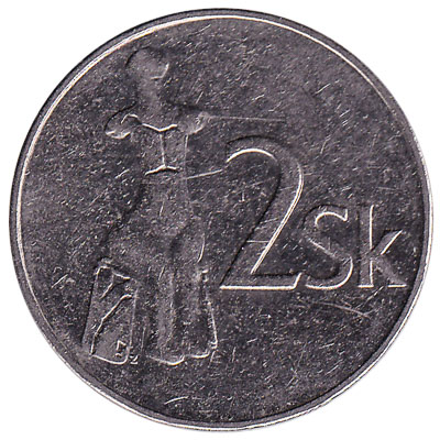 2 Slovak Koruna coin