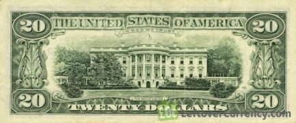 20 American Dollars banknote series 1963