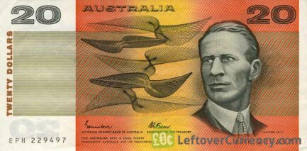 20 Australian Dollars banknote series 1974