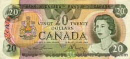 20 Canadian Dollars banknote (Lake Moraine Scenes of Canada)