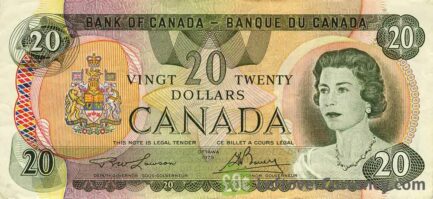 20 Canadian Dollars banknote (Lake Moraine Scenes of Canada)