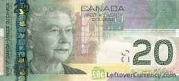 20 Canadian Dollars banknote (native art Canadian Journey)