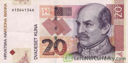20 Croatian Kuna banknote series 2001