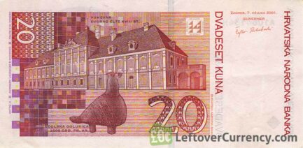 20 Croatian Kuna banknote series 2001