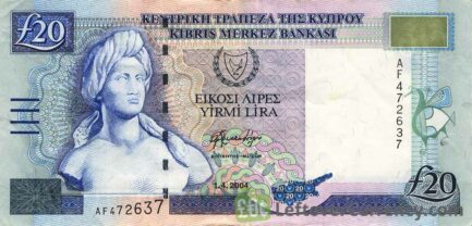 20 Cypriot Pounds banknote series 1997