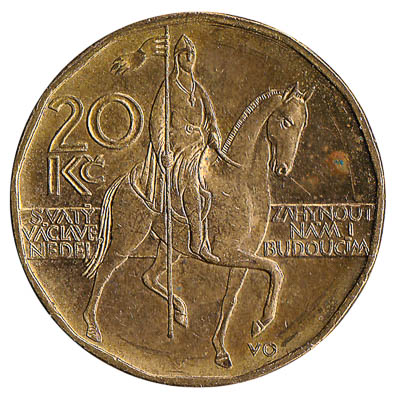 20 Czech Koruna coin