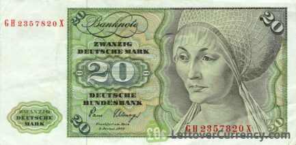 20 Deutsche Marks banknote (Elsbeth Tucher)