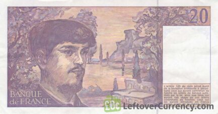 20 French Francs banknote (Claude Debussy)
