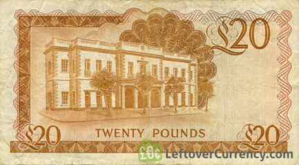 20 Gibraltar Pounds banknote (Governor's house)