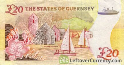 20 Guernsey Pounds banknote (St. James Concert Hall)