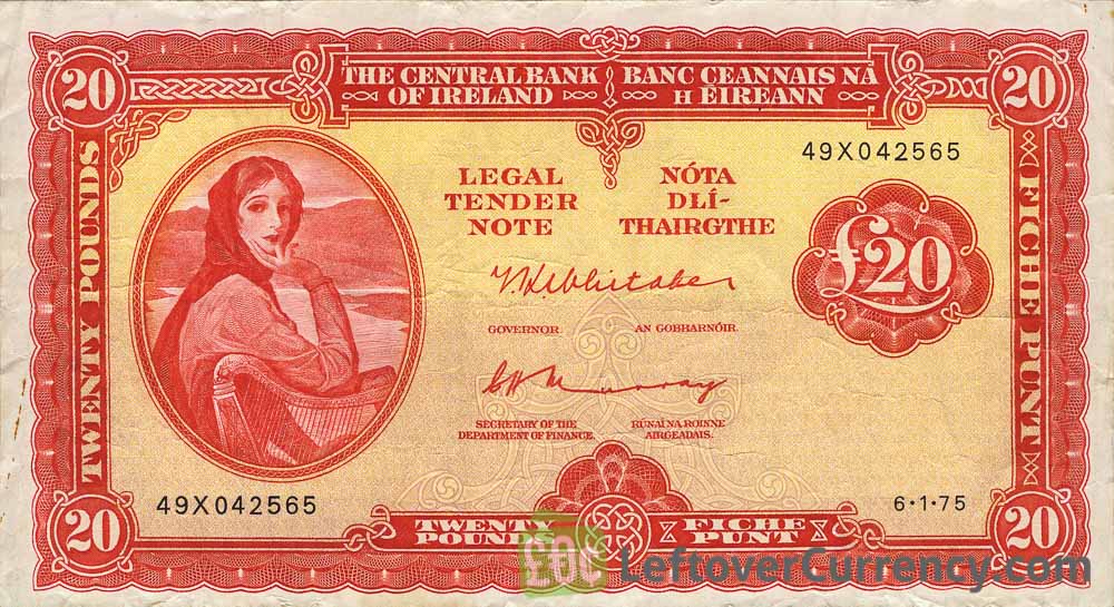 20 Irish Pounds banknote (Lady Hazel Lavery)