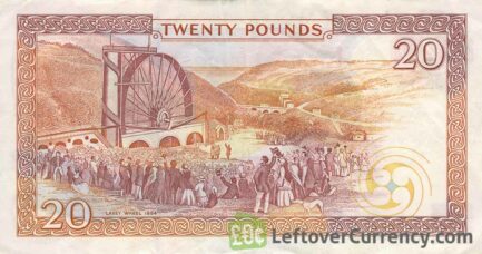 20 Isle of Man Pounds banknote (Laxey Wheel)