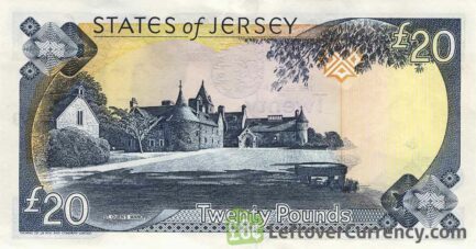 20 Jersey Pounds banknote (St. Ouen's Manor)