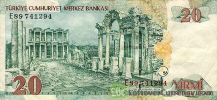 20 Turkish Lira banknote (8th emission group 2005)