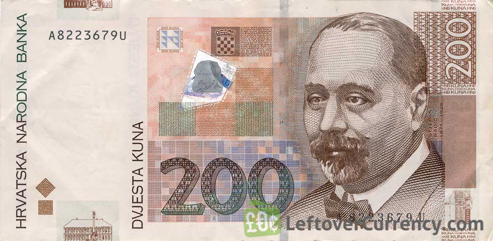 200 Croatian Kuna banknote series 2002