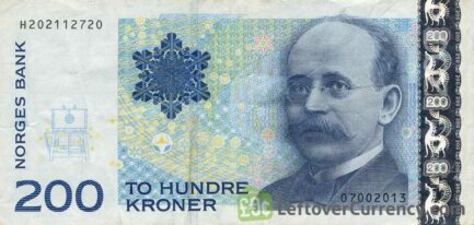 200 Norwegian Kroner banknote (Kristian Birkeland)