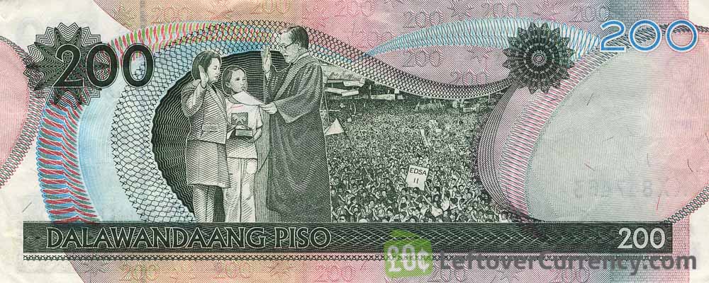 200 Philippine Peso Diosdado Macapagal exchange yours today