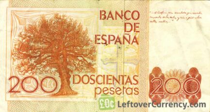 200 Spanish Pesetas banknote (Leopoldo Garcia-Alas)