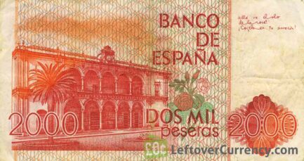 2000 Spanish Pesetas banknote (Juan Ramon Jimenez)