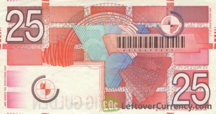 25 Dutch Guilders banknote (Roodborstje 1989)