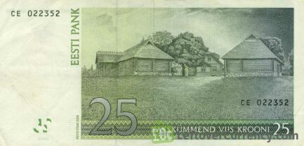 25 Estonian Krooni banknote (Anton Hansen-Tammsaare)