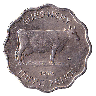 3 Pence coin Guernsey