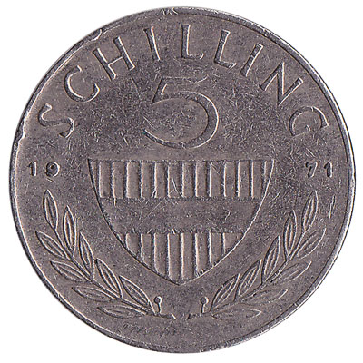 5 Austrian Schilling coin