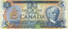 5 Canadian Dollars banknote (Vancouver Island Scenes of Canada)