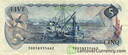 5 Canadian Dollars banknote (Vancouver Island Scenes of Canada)