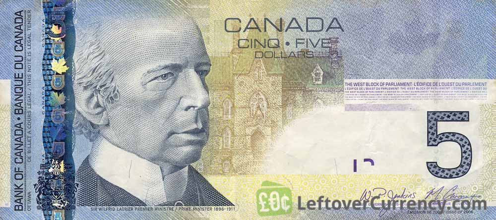 Canada 1 Dollar Bill