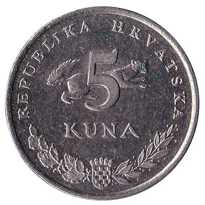 5 Croatian Kuna coin