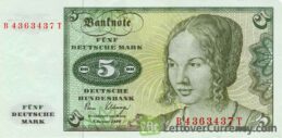 5 Deutsche Marks banknote (Venezianerin)